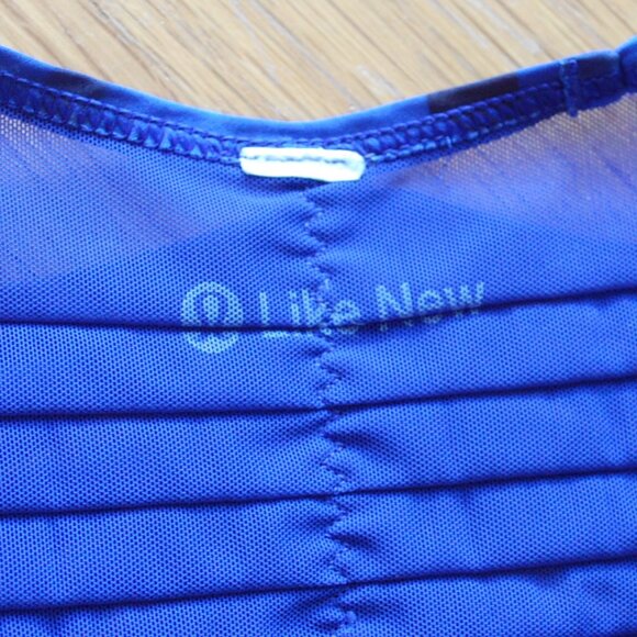 Lululemon Vent It Out Singlet Clouded Dreams Sapphire Sprinkler Blue - Picture 2 of 5